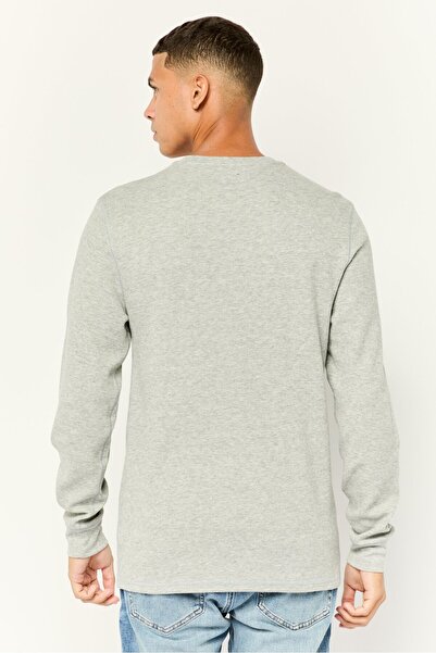 Polo Ralph Lauren Men Crew Neck Embroidered Logo Long Sleeves Sweatshirt, Light Grey
