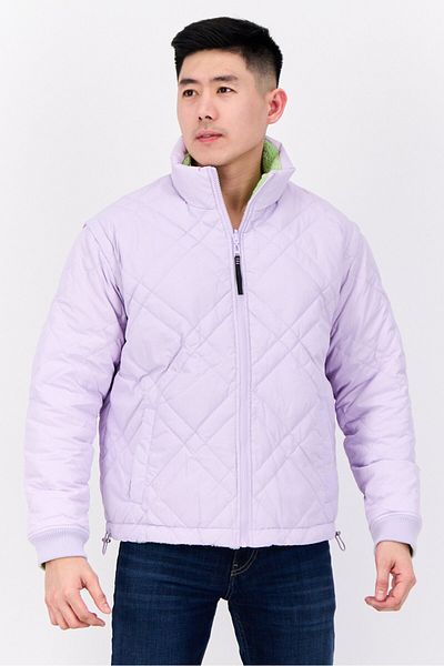 Esprit Men Quilted Detachable Sleeve Reversible Puffer Jacket, Multicolor