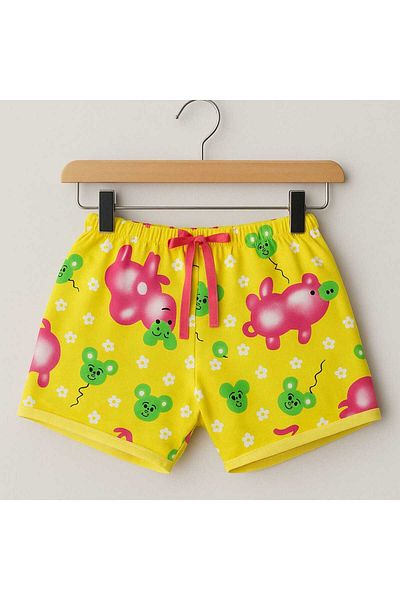 gigigiyim Animal Patterned Casual Women's Shorts