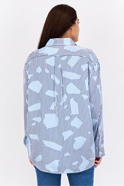 Esprit Women Regular Fit Allover Print Shirt, Multicolor