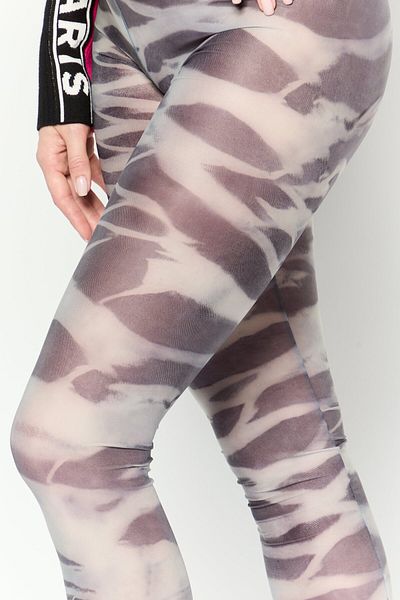 Diesel Women Full Length Allover Print Leggings, Grey