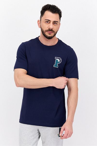 Puma Men Sportswear Fit Short Sleeve Training T-Shirts, Navy