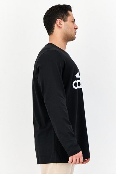 adidas Men Regular Fit Long Sleeve Outdoor T-shirt, Black