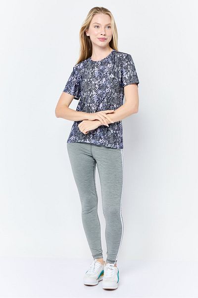adidas Women Sportswear Fit Short Sleeve Training T-shirt, Multicolor