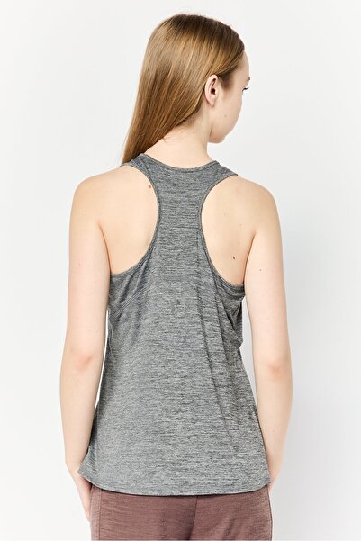 SKECHERS Women Sportswear Fit Sleeveless Training Top, Heather Grey