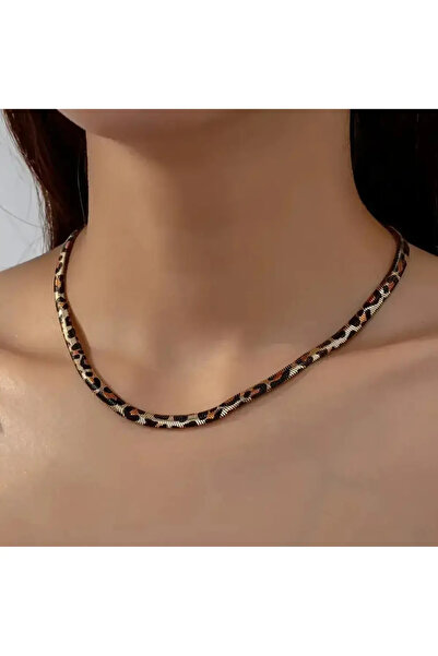 byozanyılmaz Snake Patterned Design Necklace