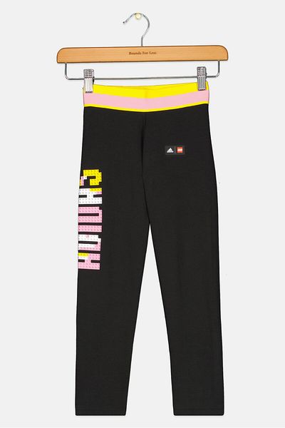 adidas x Lego Kids Girl Brand Logo Outdoor Tights, Black