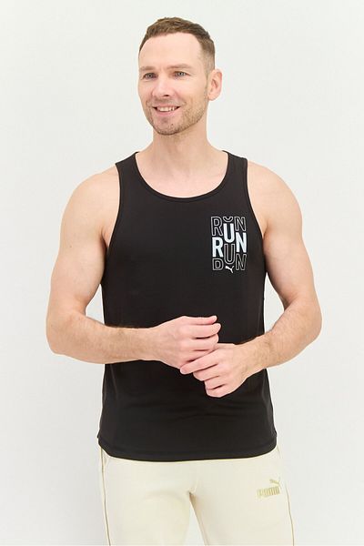 Puma Men Sportswear Fit Sleeveless Running Vest, Black