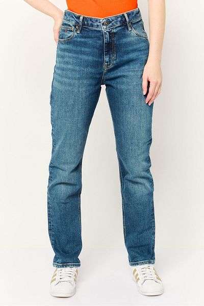 Esprit Women Slim Fit Washed Stretchable Retro Jeans, Blue