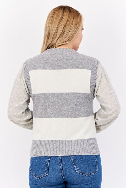 Esprit Women Yarn Dye Pattern Knitted Vest, Multicolor