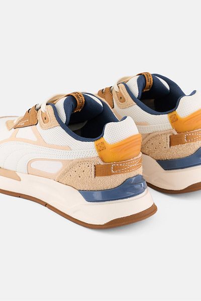 Puma Kids Boy Lace Up Outdoor Shoes, Beige