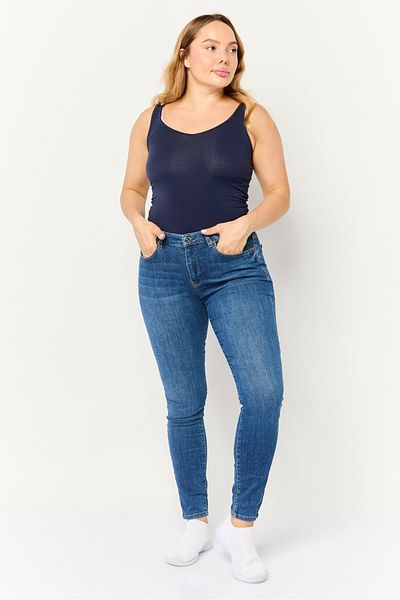 Esprit Women Skinny Fit Washed Stretchable Jeans, Blue