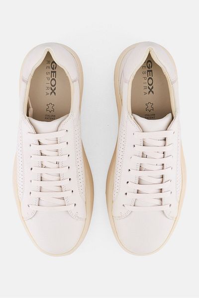 Geox Men Lace Up Casual Shoes, White