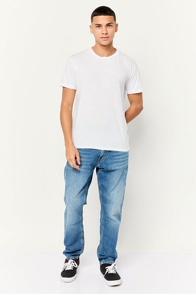 Esprit Men Slim Fit Washed Stretchable Jeans, Blue