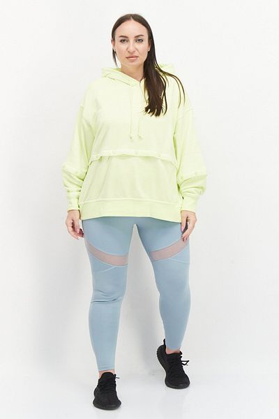 adidas Women Plus Size Long Sleeves Walking Hoodie, Lime Green