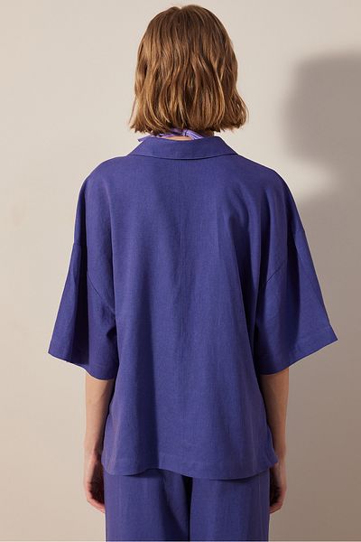 Penti Linen Natural Dark Blue Shirt