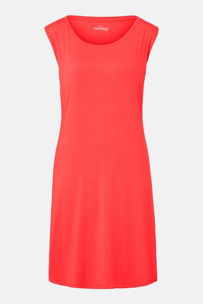 Tchibo Women Scoop Neck Sleeveless Plain Dress, Red