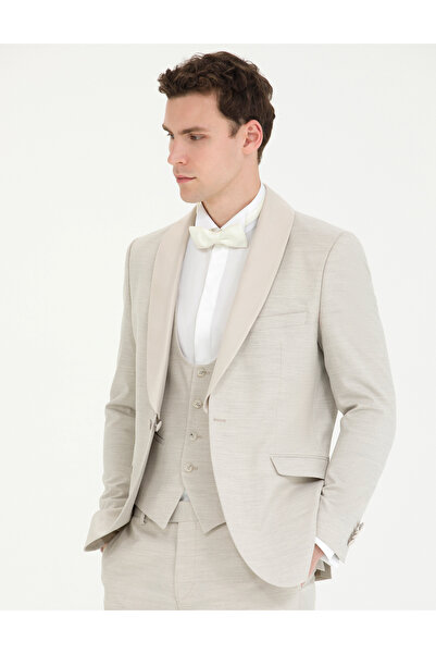 Pierre Cardin Bej Ex. Slim Fit Smokin 50268518-VR011