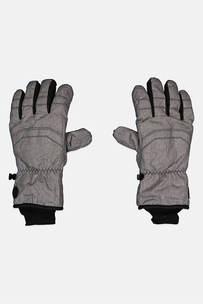 Canada Weather Gear Men 1 Pair Brand Logo Ski Gloves, Grey