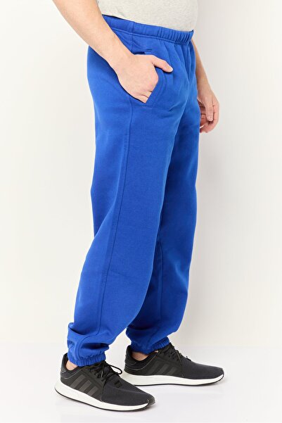 Esprit Men Regular Fit Brand Logo Sweatpants, Blue