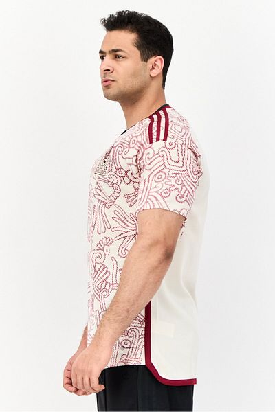 adidas Men Sportswear Fit Short Sleeve Mexico Football Jersey, Beige