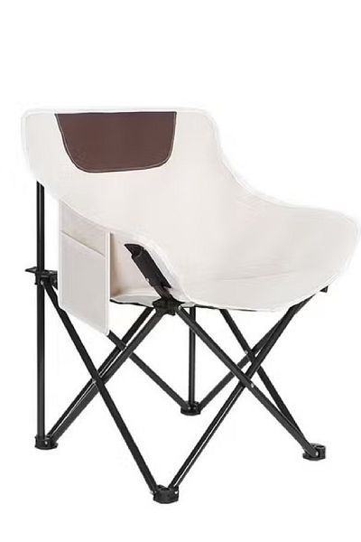 Cady One White folding chair for camping and trips