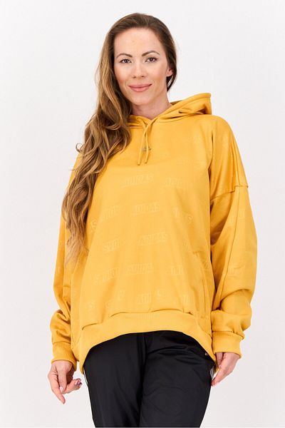 adidas Women Sportswear Fit Long Sleeve Outdoor Hoodie, Mustard