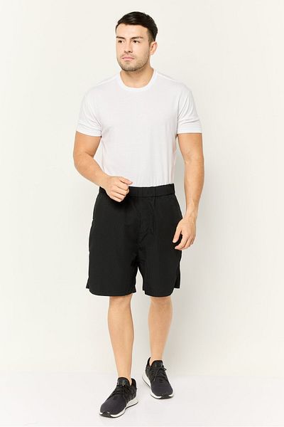 Esprit Men Textured Basic Shorts, Black