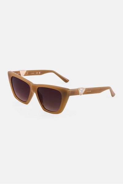 Guess Women GU0013959F53 Rectangular Sunglasses, Brown