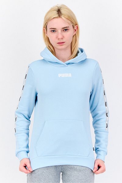 Puma Women Sportswear Fit Long Sleeve Outdoor Sweatshirt, Sky Blue