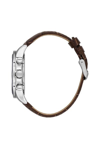 Daniel Klein Dk.1.13973-5 Exclusive All Functions Active 3 Atm Water Resistant Leather Watchband Coffee