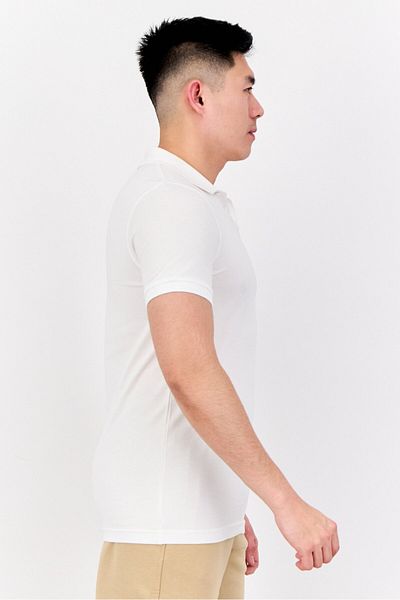 Puma Men Sportswear Fit Embroidered Logo Short Sleeve Polo Shirt, White