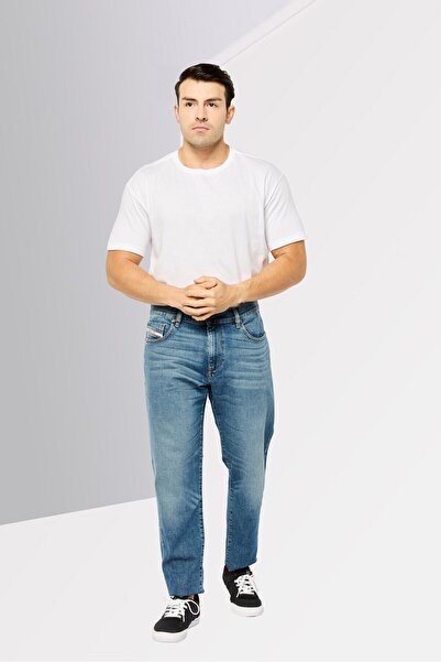 Diesel Men D-Strukt Slim Fit Wash Stretchable Denim, Blue