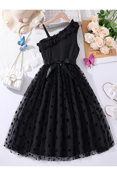 egolika kids Vevey Strap Dress - Graduation Dress - Girl's Evening Dress Show Dress