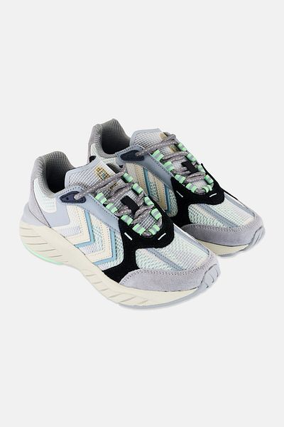 hummel Kids Boy Reach Lx 6000 Prism Lace Up Running Shoes, Grey