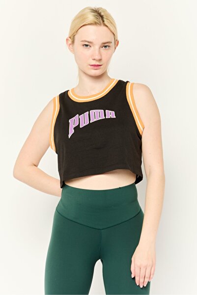 Puma Women Sportswear Fit Sleeveless Outdoor Crop Tank Top, Black