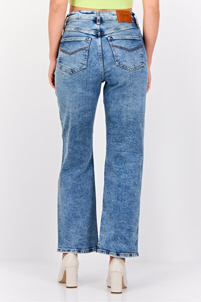 Esprit Women Straight Fit Washed Stretchable jeans, Blue