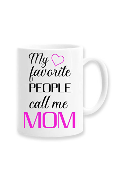 OEM Cană albă personalizată „Oamenii mei preferați îmi spun mamă”, Inovatix®....