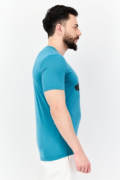 adidas Men Sportswear Fit Short Sleeves Training T-Shirt, Turqouise