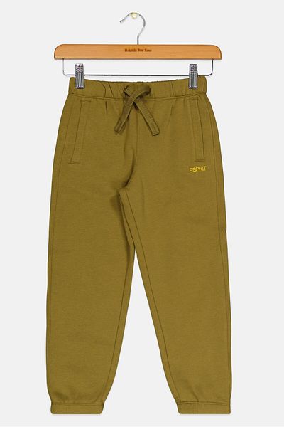 Esprit Kids Boy Embroidered Logo Sweatpants, Olive