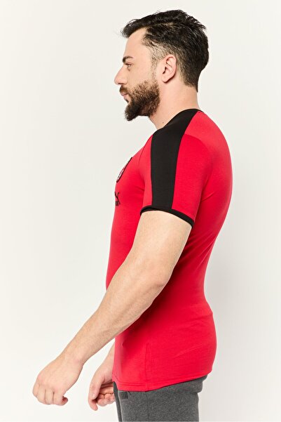 Puma Men Sportswear Fit Short Sleeve Outdoor T Shirt, Red