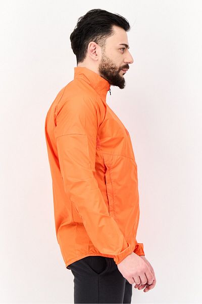 adidas Men Sportswear Fit Long Sleeves Running Jacket, Orange