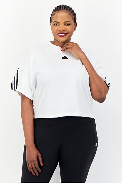 adidas Women Sportswear Fit Short Sleeve Outdoor T-shirts, White