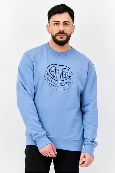 Champion Men Sportswear Fit Outdoor Sweatshirt, Light Blue