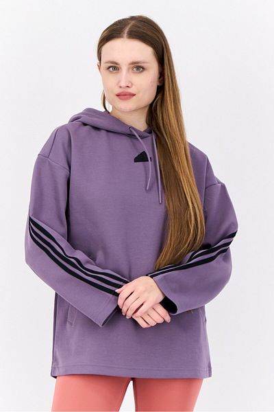adidas Women Sportswear Fit Brand Logo Outdoor Hoodies, Violet
