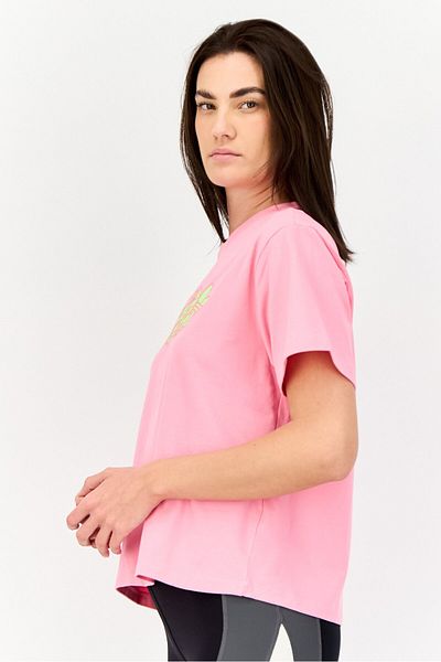 adidas Women Sportswear Fit Short Sleeves Outdoor T-shirt, Pink