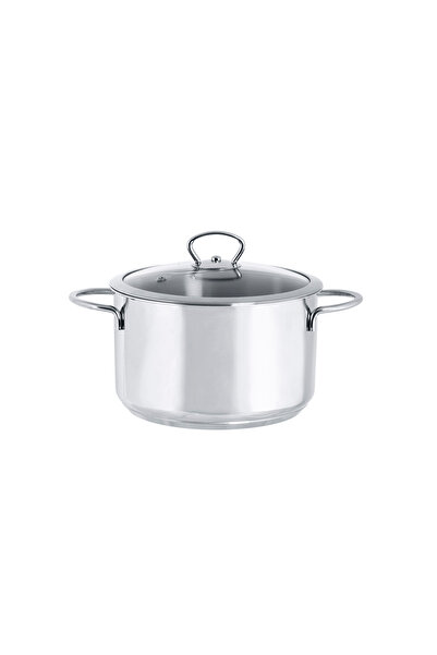 Metalac Oala 3.8l cu capac din sticla Kulinaria Metalac, inox, 20cm, 3.8l