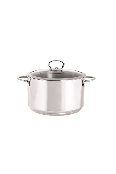 Metalac Oala 6l cu capac din sticla Kulinaria Metalac, inox, 24cm, 6l