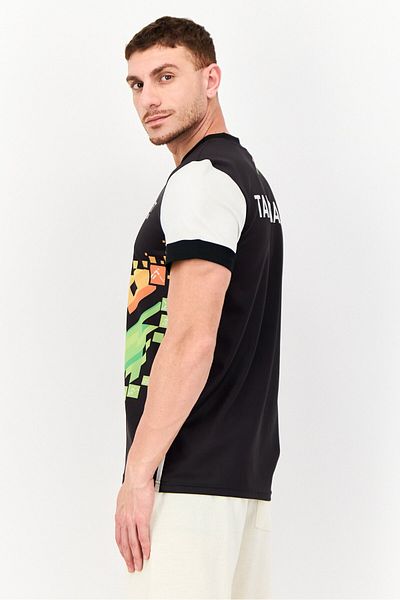 adidas Men Sportswear Fit Short Sleeves Rugby Jersey, Black