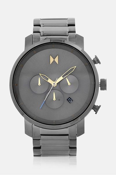 MVMT Men 28000289-D Stainless Steel Watch 45 mm, Grey